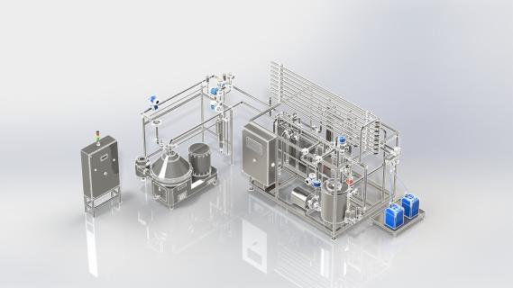 Pasteurization and cooling Unit