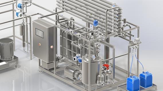 Pasteurization and cooling Unit